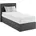 Westfalia Schlafkomfort Boxspringbett 105 x 210 cm Grau