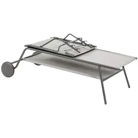 Lafuma Miami II Sonnenliege 200 x 80 x 22 cm Silber