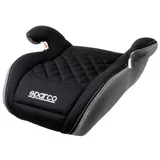 SPARCO F100K KINDERSITZ 4-12 Jahre SITZERHÖHUNG 15-36 kg SCHWARZ gesteppt ECE