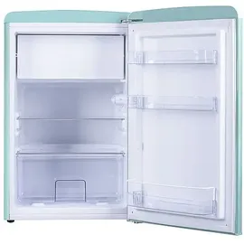 Amica KS 15612 T Retro-Kühlschrank (108 l, 860 mm hoch, Türkis)
