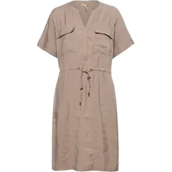 Ragwear Roisa Kurzarmkleid Damen in latte, Größe XL - beige