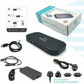 iTEC i-tec Thunderbolt 3/USB-C Dual 4K Docking Station + 1,5m USB-C/DP Kabel PD 60W
