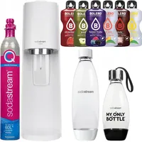 Sodastream Wassersprudler Terra Weiß 2 Flaschen Sirup Kartusche Set - Weiß