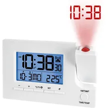 digi-tech gmbh Funk-Projektionswecker weiß