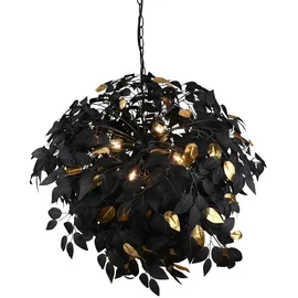 rl live your light Leavy 4-flg. 28W 60 cm schwarz/gold