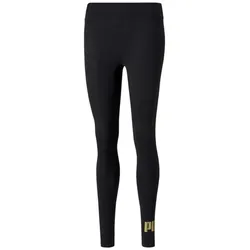 Puma Damen ESS+ Metallic Leggings schwarz