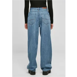 URBAN CLASSICS Wide Leg Hochtaillierte Jeans Mid Stone Washed 27