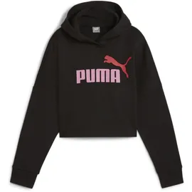 Puma Ess Logo Cropped Kapuzenpullover Black 5-6 Jahre