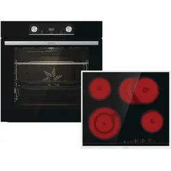 GORENJE Backofen-Set "Steam Set", A (A+++-D), schwarz, Herdsets, AirFry-Funktion
