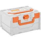 Cemo Akku-Sicherheitsbox Kunststoff 40 x 30 x 21,5 cm grau/orange