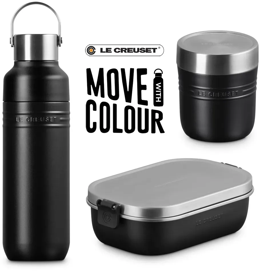 Le Creuset On the Go Teens-Set To-Go Schwarz Matt 3-tlg.