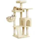 Songmics Kratzbaum 136 cm hoch beige