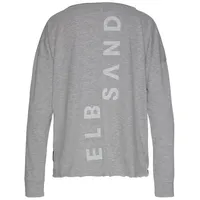 ELBSAND Langarmshirt Damen grau meliert Gr.XXL