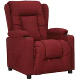 vidaXL Relaxsessel Weinrot Polyester 0 x 0 x 0 cm Rot verstellbare Rückenlehne, Liegeposition
