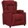 vidaXL Relaxsessel Weinrot Polyester 0 x 0 x 0 cm Rot verstellbare Rückenlehne, Liegeposition