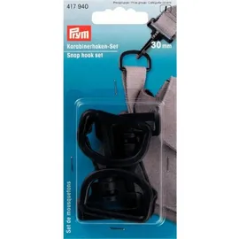 Bleckmann Prym Karabinerhaken Set, Kunststoff, schwarz