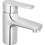 BADLAND Waschtischarmatur Wasserhahn Kleine VERSO Mischbatterie für Badezimmer in Silber