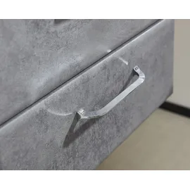 Saphir Quickset 945 Badschrank 50 x 136,1 x 33 cm Grau/Silber