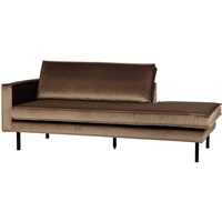 Recamiere Rodeo Daybed Samt, links Taupe
