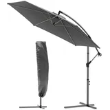 VOUNOT Ampelschirm 300 cm Grau