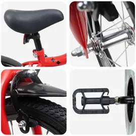 vidaXL Kinderfahrrad 14 Zoll rot