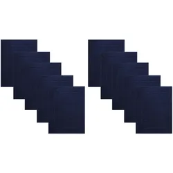 Betz 10 Stück Badvorleger Badematte PREMIUM 100% Baumwolle Größe 50x70 cm Qualität 650g/m2 Farbe dunkelblau