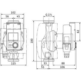 WILO Hocheffizienzpumpe Stratos Pico 25/0,5-4 180mm