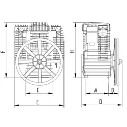 Aerotec SHM K50 Aggregat - 2 Zylinder - Doppelstufig - mit Nachkühler