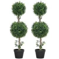 Homcom Künstlicher Buchsbaum 2er-Set groß 91,6 cm