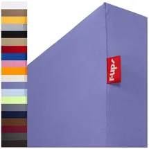 r-up Spannbettlaken Baumwolle-Elasthan 120 x 200 - 130 x 220 cm lila