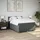 vidaXL Boxspringbett 140 x 200 cm Dunkelgrau