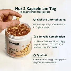 Brandl Omega 3 D3 K2 Kapseln 240 St.