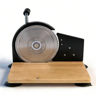 OVAQUIXI Manueller Brotschneider, Edelstahl-Brotschneider, Verstellbare Dicke, mit Ergonomischem Griff für die Küche zu Hause (BLACK)