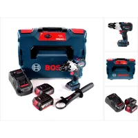 Bosch Professional, Bohrmaschine + Akkuschrauber, Bosch GSR 18V-110 C Akku Bohrschrauber 18V 110Nm Brushless + 2x Akku 5,0Ah + Ladegerät + L-Boxx (Akkubetrieb)
