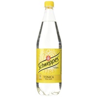 Schweppes Acqua Tonica Bibita Analcolica Gassata - Confezione da 6 x 1 Litro