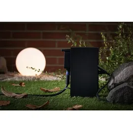 Paulmann Steckdosensäule Rio 4-fach IP44 Anthrazit 1 St.