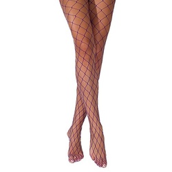 Netzstrumpfhose, grobmaschig, lila