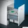 Naber Naber, Cox® Base 360 S/500-3, Abfallsammler, m. Biod., hellgrau, Höhe mm - Mülleimer - Hellgrau/Silber