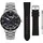 Zeppelin Eurofighter Typhoon Edelstahl Leder 43 mm 7268M-3 Set