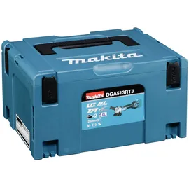 Makita DGA513RTJ inkl. 2 x 5 Ah + Makpac Gr. 3