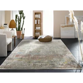 OCI DIE TEPPICHMARKE Teppich OCI DIE TEPPICHMARKE "BESTSELLER CAVA", bunt (multi), B:300cm H:8mm L:400cm, Kunstfaser, Viskose, Teppiche, Teppich, Glanz Viskose, mit Fransen, Hoch Tief Struktur, Vintage, Wohnzimmer, Topseller