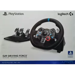 Logitech G29 Racing Lenkrad Driving Force für Playstation 5, PS4, PS3, PC, Schwarz