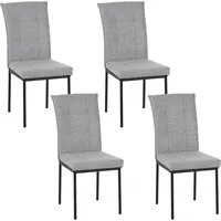 Hti-Living HTI-Living, Stuhl Matthew Hellgrau 4er-Set
