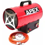 Apex - Gasheizgebläse 15kw Gasheizer Heizkanone 55208 Gasofen Bauheizer Heizlüfter