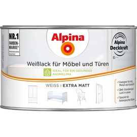 Alpina Weißlack für Möbel und Türen 300 ml extra matt