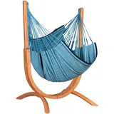 Hängematte Hammock Chair and Stand Blau inkl. Gestell