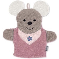 Sterntaler Spiel-Waschhandschuh Maus Mabel, Größe: 25 x 24 cm, Rosa