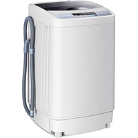 4,5 kg Waschmaschine Toplader mit Schleuder, Waschvollautomat mit 10 Programme & 8 Wasserniveaus, Miniwaschmaschine 310W/240W