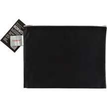 FolderSys Reißverschlussbeutel DIN A5 schwarz/grau 0,15 mm, 1 St.