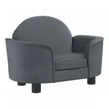 vidaXL Hundebett Hellgrau 66x40x45 cm Samt